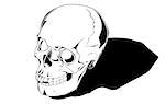 Comic human skull is hand drawn and live traced. Fills and outlines are separate groups, colors can be changed easily. Shadow can be removed.