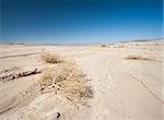 Landscape scenic view of desolate barren eastern desert in Egypt