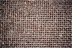 Background of Brown Textile Canvas closeup