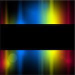 Blurred bokeh abstract colorful dark background with copy space