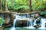 Deep forest waterfall at Huay Mae Ka Min, Kanchanaburi province, Thailand