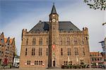 City hall in the old center of Kalkar, Germany