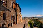 Stone Buildings, Pienza, Val d'Orcia, Siena, Tuscany, Italy
