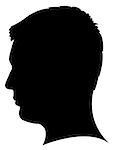 a man head silhouette