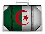 Vector - Algeria Travel Luggage with Flag for Vacation
