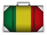 Vector - Mali Travel Luggage with Flag for Vacation