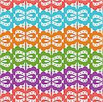 Vector abstract seamless lace pattern. cute colorful background