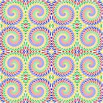 Design seamless colorful spiral movement pattern. Abstract twisting lines textured background. Vector art