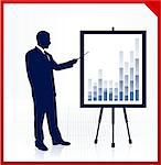 Businessman presentation Original Vector Illustration Businessmen Concept