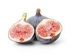 fresh ripe figs, isolated on white background