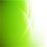 Green Abstract Eco Background, With Gradient Mesh, Vector Illustration