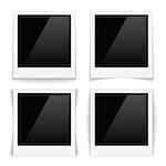 Photo frames with texture of dots, vector eps10 illustration