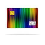 Colorful plastic card abstract design. Vector illustration