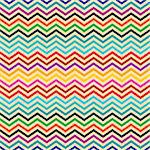 Seamless geometric ethnic zigzag pattern in retro colors