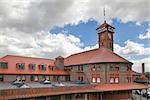 PORTLAND, OREGON -  Union Train Station for Amtrak in downtown Portland Oregon. Construction of the train station began in 1890 and completed in 1896. The building is placed in the National Register of Historic Places in 1975.