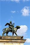 Konzerthaus hall statue, Gendarmenmarkt square, Berlin