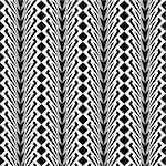 Design seamless monochrome vertical geometric pattern. Abstract stripy textured background. Vector art