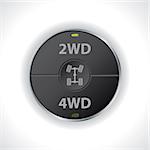 2wd and 4wd button switches for trucks