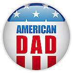 Vector - Happy Fathers Day USA American Dad