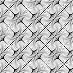 Design seamless decorative diagonal geometric pattern. Abstract monochrome waving lines background. Speckled texture. Vector art