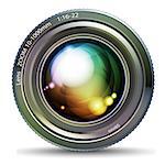 photo lens,  this illustration may be useful as designer work