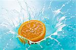 Water and orange