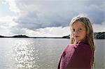 Girl looking at camera, Skane, Sweden