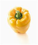 Cut-out yellow pepper