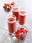 Cherry-redcurrant smoothies