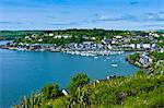 Popular tourist destination Kinsale harbour from Scilly, County Cork, Ireland