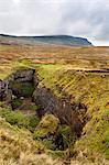 Hull Pot and Pen Y Ghent Horton in Ribblesdale, Yorkshire Dales, Yorkshire, England, United Kingdom, Europe