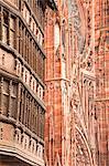 Place de la Cathedrale in Strasbourg, Bas-Rhin, Alsace, France, Europe