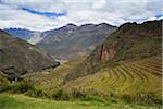 Ruins at Pisac, Sacred Valley of the Incas, Cusco Region, Peru