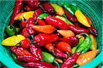 Close-up of Peppers at Public Market, Peru