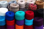 Yarns at Roadside Weaving Vendor, Altiplano Region, Peru