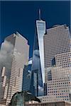 Close-up of World Trade Center with One World Trade Centre (Freedom Tower), New York City, New York, USA