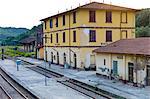 Monte Amiata Railway Station in Val D'Orcia,Tuscany, Italy
