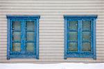 Traditional wooden buildings along Storgata in the quaint area of Tromso, in the Arctic Circle in Northern Norway