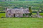 Derelict old period cottage in need of renovation in The Burren in County Clare, West of Ireland