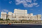 Palace of Parliament, the world's second largest building after the Pentagon, Bucharest, Romania, Europe