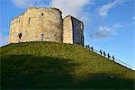 Cliffords Tower, York Castle Keep, York, Yorkshire, England, United Kingdom, Europe