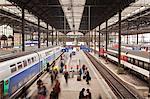 A busy Basel SBB railway station, Basel, Switzerland, Europe