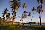 Beach at sunset, Morris Bay, St. Mary, Antigua, Leeward Islands, West Indies, Caribbean, Central America