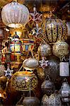 Lanterns for sale in the souk, Marrakesh, Morocco, North Africa, Africa