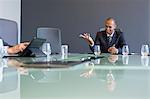 Businessman talking in meeting