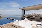 Cabana and infinity pool overlooking ocean