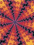 Digital computer graphic - abstraction fractal background for design