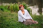 Portrait of beautiful woman outdoors