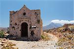 Gramvousa, a small island with the remains of a Venetian fort close to the coast of north-western Crete.