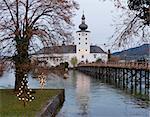 Schloss Ort is an Austrian castle situated in the Traunsee lake